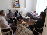 دیدار مدیر و اعضای کانون بسیج جامعه پزشکی مجتمع درمانگاهی امام رضا (ع) و شهید مطهری با خانواده روحانی شهید «لطفعلی زارع»