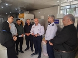 بازدید ایمنی فرمانده عملیاتی سازمان آتش نشانی شیراز از مجتمع درمانگاهی امام رضا (ع) و شهید مطهری 