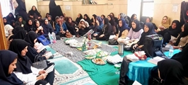 سفره حضرت رقیه(س) در مسجد درمانگاه شهید مطهری پهن شد